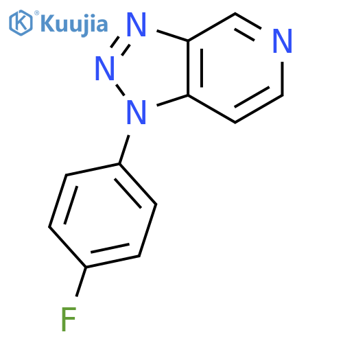 1H-1,2,3-TRIAZOLO[4,5-C]PYRIDINE, 1-(4-FLUOROPHENYL)- structure
