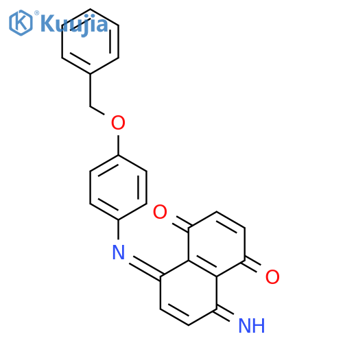 1,4-Naphthalenedione,5,8-dihydro-5-imino-8-[[4-(phenylmethoxy)phenyl]imino]- structure