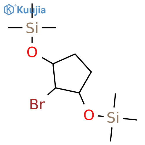 SILANE, [(2-BROMO-1,3-CYCLOPENTANEDIYL)BIS(OXY)]BIS[TRIMETHYL- structure