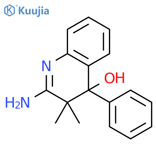 4-Quinolinol, 2-amino-3,4-dihydro-3,3-dimethyl-4-phenyl- structure