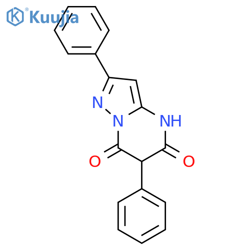 Pyrazolo[1,5-a]pyrimidine-5,7(4H,6H)-dione, 2,6-diphenyl- structure