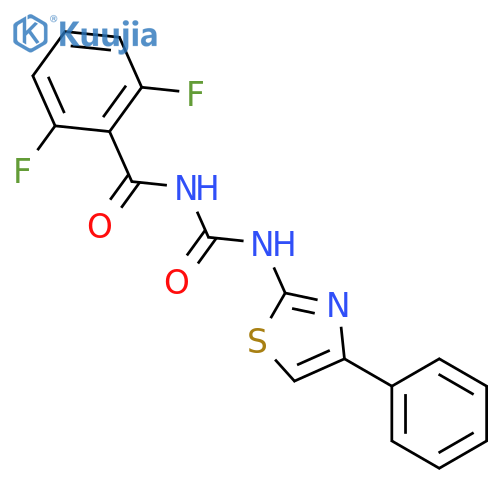 Benzamide,2,6-difluoro-N-[[(4-phenyl-2-thiazolyl)amino]carbonyl]- structure