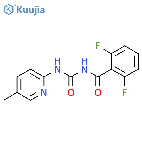 Benzamide, 2,6-difluoro-N-[[(5-methyl-2-pyridinyl)amino]carbonyl]- structure