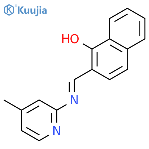 1-NAPHTHALENOL, 2-[[(4-METHYL-2-PYRIDINYL)IMINO]METHYL]- structure