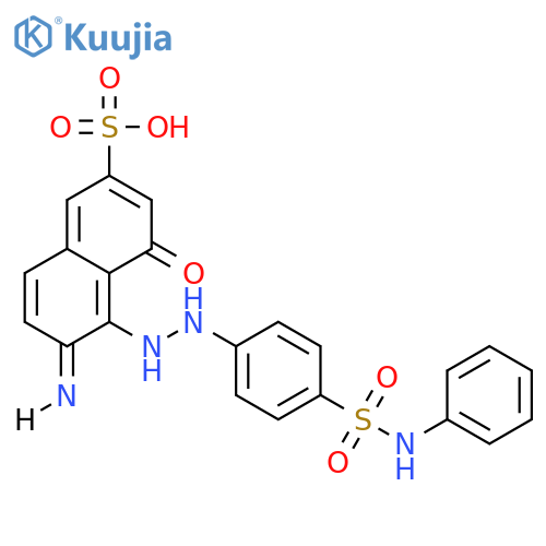 2-Naphthalenesulfonicacid, 6-amino-4-hydroxy-5-[2-[4-[(phenylamino)sulfonyl]phenyl]diazenyl]- structure