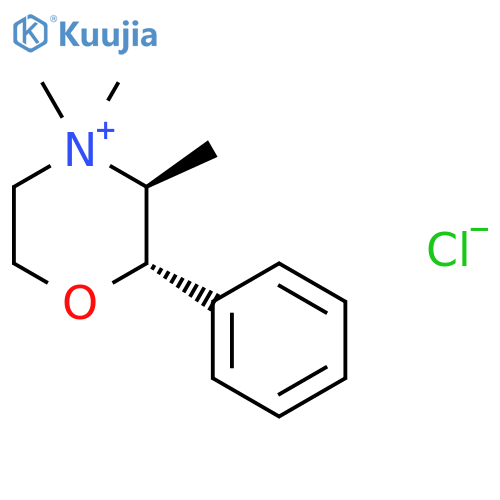 Morpholinium, 3,4,4-trimethyl-2-phenyl-, chloride, trans- structure