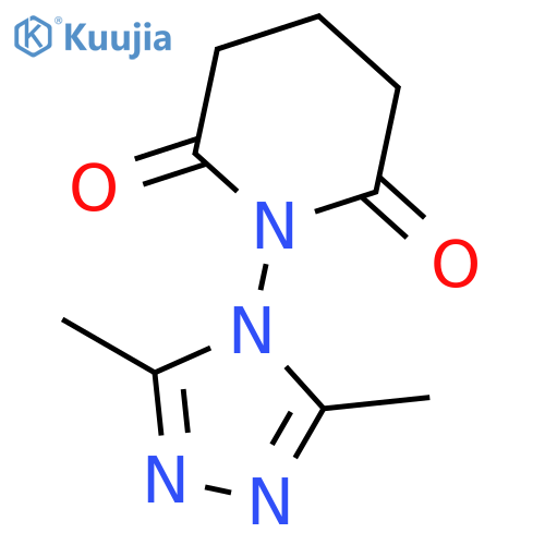 2,6-PIPERIDINEDIONE, 1-(3,5-DIMETHYL-4H-1,2,4-TRIAZOL-4-YL)- structure