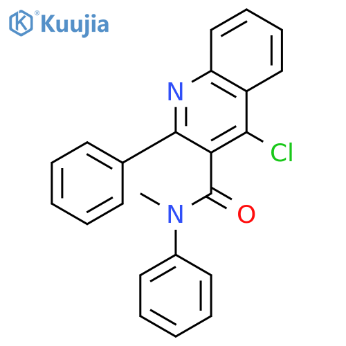 3-Quinolinecarboxamide, 4-chloro-N-methyl-N,2-diphenyl- structure
