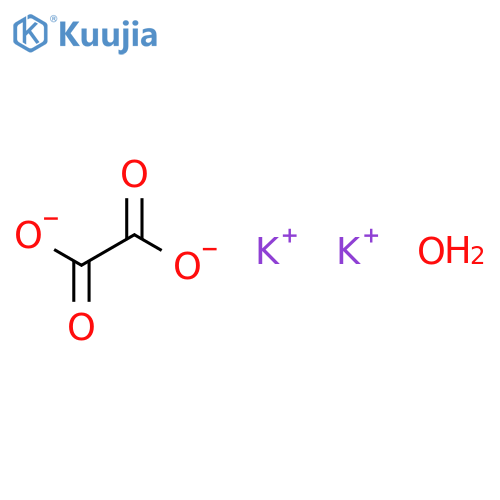 Potassium oxalate monohydrate structure
