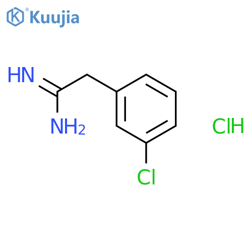 2-(3-chlorophenyl)acetamidine;hydrochloride structure
