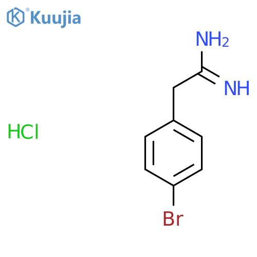 2-(4-Bromophenyl)ethanimidamide hydrochloride structure
