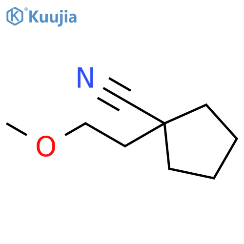 1-(2-methoxyethyl)cyclopentane-1-carbonitrile structure
