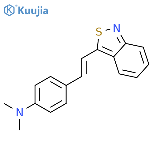 Benzenamine, 4-[2-(2,1-benzisothiazol-3-yl)ethenyl]-N,N-dimethyl- structure