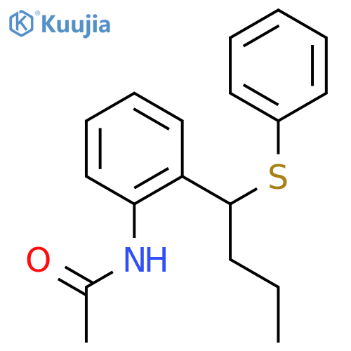 Acetamide,N-[2-[1-(phenylthio)butyl]phenyl]- structure