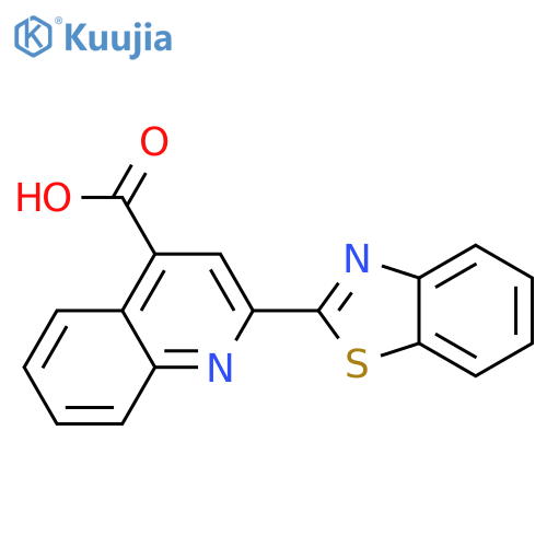 2-(1,3-Benzothiazol-2-yl)quinoline-4-carboxylic Acid structure