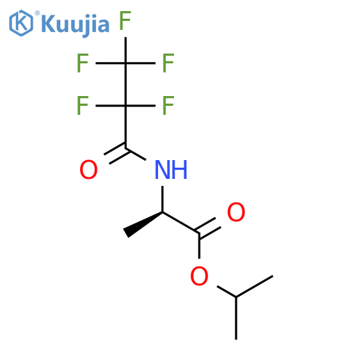D-Alanine, N-(2,2,3,3,3-pentafluoro-1-oxopropyl)-, 1-methylethyl ester structure