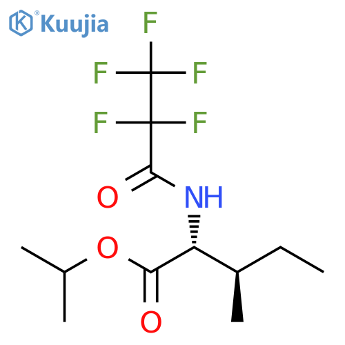 D-Isoleucine, N-(2,2,3,3,3-pentafluoro-1-oxopropyl)-, 1-methylethyl ester structure