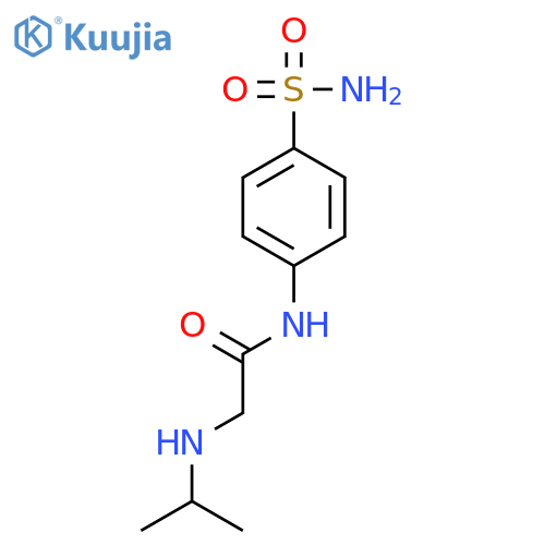 ACETAMIDE, N-[4-(AMINOSULFONYL)PHENYL]-2-[(1-METHYLETHYL)AMINO]- structure
