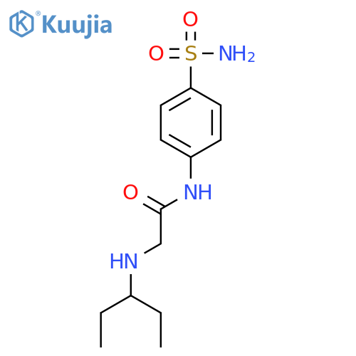 ACETAMIDE, N-[4-(AMINOSULFONYL)PHENYL]-2-[(1-ETHYLPROPYL)AMINO]- structure