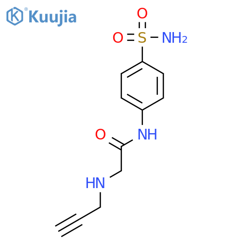 Acetamide, N-[4-(aminosulfonyl)phenyl]-2-(2-propynylamino)- structure