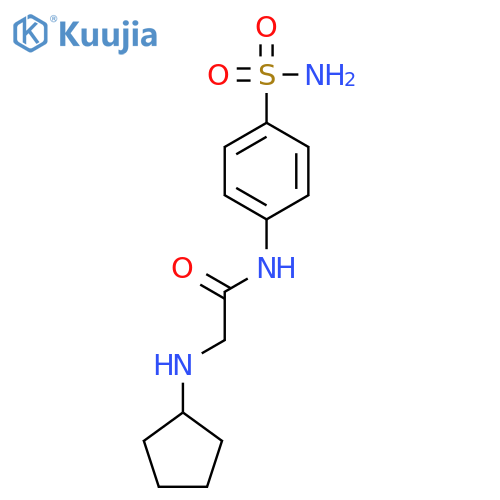 ACETAMIDE, N-[4-(AMINOSULFONYL)PHENYL]-2-(CYCLOPENTYLAMINO)- structure