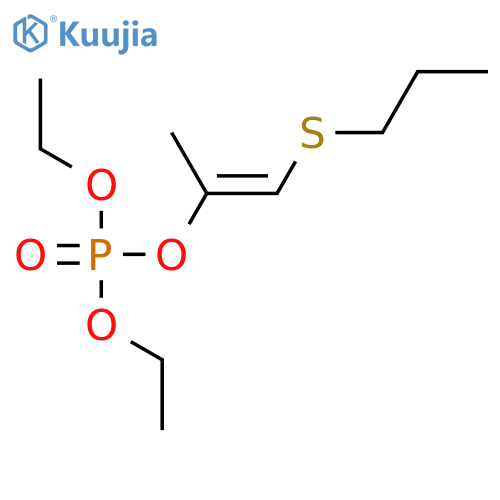 PHOSPHORIC ACID, DIETHYL 1-METHYL-2-(PROPYLTHIO)ETHENYL ESTER structure