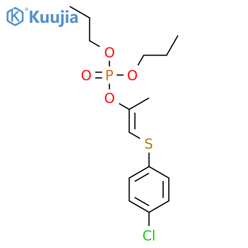 PHOSPHORIC ACID, 2-[(4-CHLOROPHENYL)THIO]-1-METHYLETHENYL DIPROPYL ESTER structure