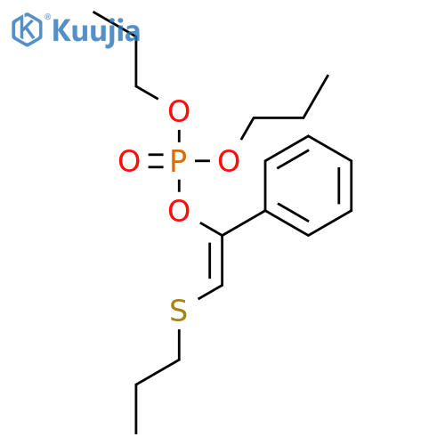 PHOSPHORIC ACID, 1-PHENYL-2-(PROPYLTHIO)ETHENYL DIPROPYL ESTER structure