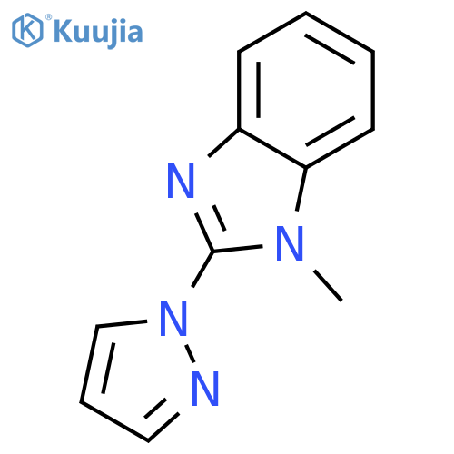 1H-Benzimidazole,1-methyl-2-(1H-pyrazol-1-yl)- structure