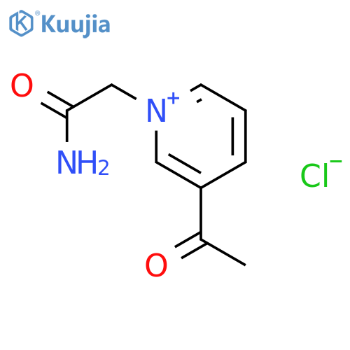 3-Acetyl-1-(2-amino-2-oxoethyl)pyridin-1-ium chloride structure