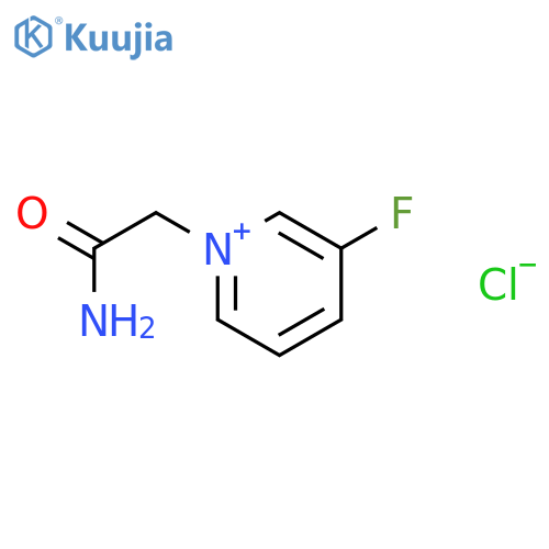 Pyridinium, 1-(2-amino-2-oxoethyl)-3-fluoro-, chloride structure