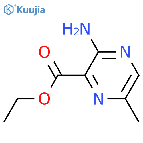2-Pyrazinecarboxylicacid, 3-amino-6-methyl-, ethyl ester structure