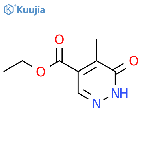 4-Pyridazinecarboxylicacid, 1,6-dihydro-5-methyl-6-oxo-, ethyl ester structure