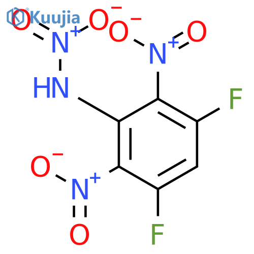 BENZENAMINE, 3,5-DIFLUORO-N,2,6-TRINITRO- structure