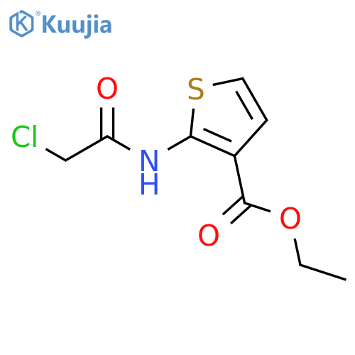 Ethyl 2-(2-chloroacetamido)thiophene-3-carboxylate structure