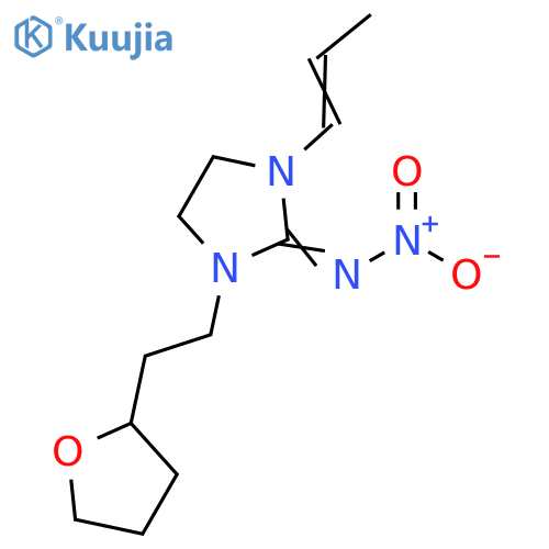 2-Imidazolidinimine,N-nitro-1-(1-propenyl)-3-[2-(tetrahydro-2-furanyl)ethyl]- structure