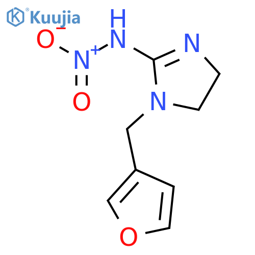 1H-IMIDAZOL-2-AMINE, 1-(3-FURANYLMETHYL)-4,5-DIHYDRO-N-NITRO- structure