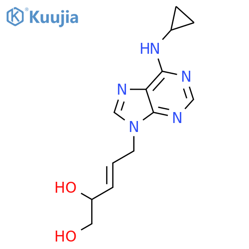 3-Pentene-1,2-diol, 5-[6-(cyclopropylamino)-9H-purin-9-yl]-, (3E)- structure