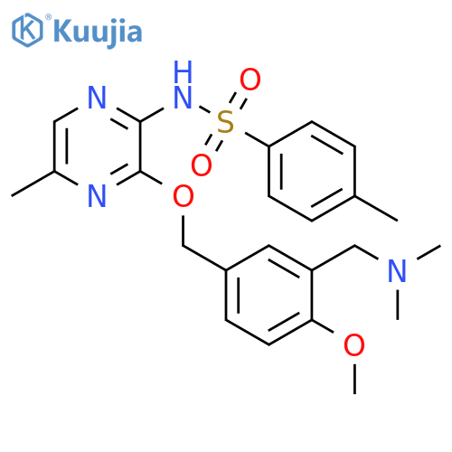 Benzenesulfonamide,N-[3-[[3-[(dimethylamino)methyl]-4-methoxyphenyl]methoxy]-5-methylpyrazinyl]-4-methyl- structure