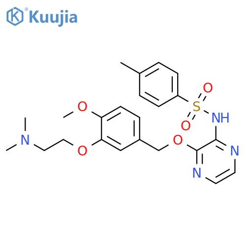 Benzenesulfonamide,N-[3-[[3-[2-(dimethylamino)ethoxy]-4-methoxyphenyl]methoxy]pyrazinyl]-4-methyl- structure
