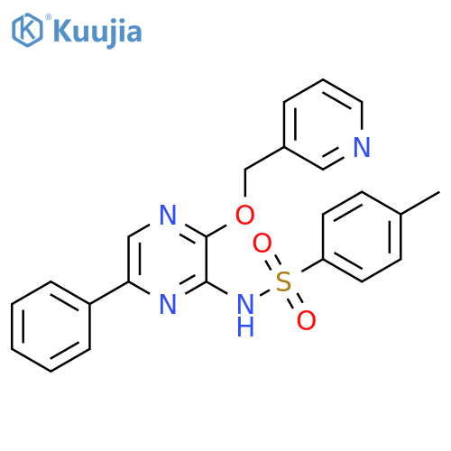 Benzenesulfonamide,4-methyl-N-[6-phenyl-3-(3-pyridinylmethoxy)pyrazinyl]- structure
