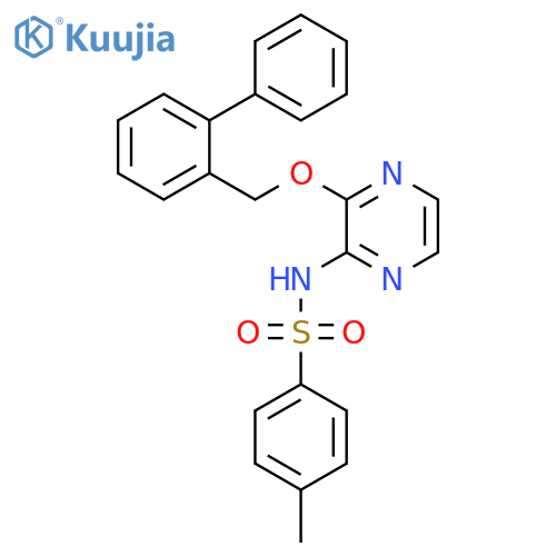 Benzenesulfonamide,N-[3-([1,1'-biphenyl]-2-ylmethoxy)pyrazinyl]-4-methyl- structure