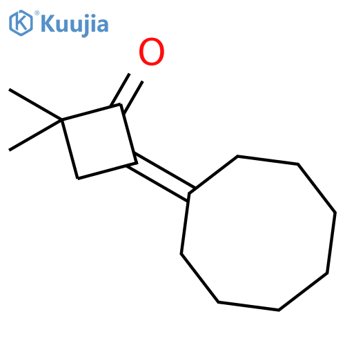Cyclobutanone, 4-cyclooctylidene-2,2-dimethyl- structure