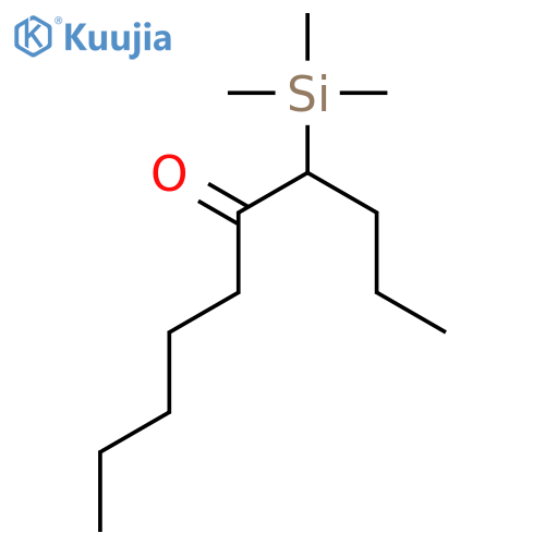 5-Decanone, 4-(trimethylsilyl)- structure