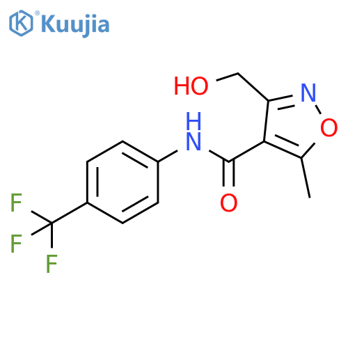 4-Isoxazolecarboxamide,3-(hydroxymethyl)-5-methyl-N-[4-(trifluoromethyl)phenyl]- structure