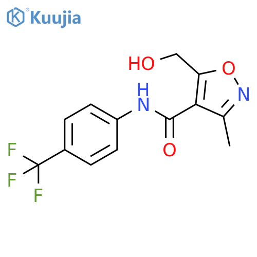 4-Isoxazolecarboxamide,5-(hydroxymethyl)-3-methyl-N-[4-(trifluoromethyl)phenyl]- structure