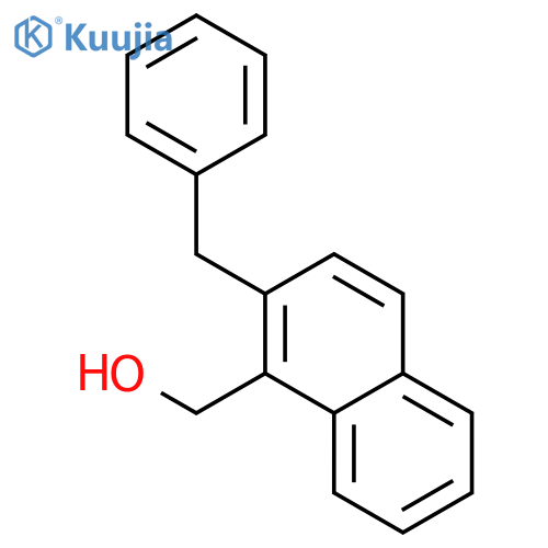 1-Naphthalenemethanol, 2-(phenylmethyl)- structure