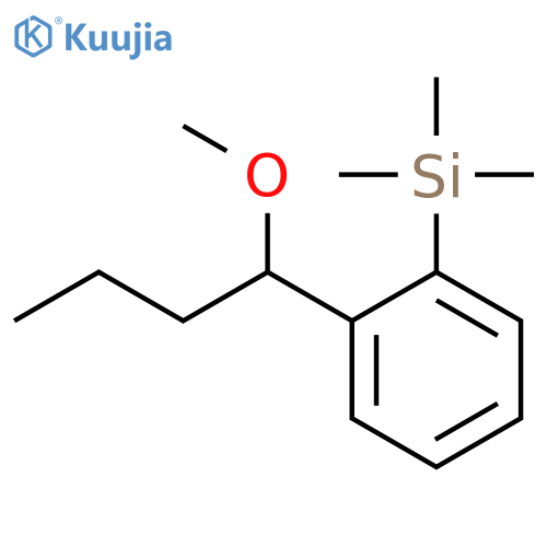 Silane, [2-(1-methoxybutyl)phenyl]trimethyl- structure