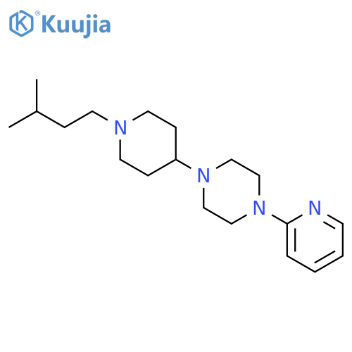 Piperazine, 1-[1-(3-methylbutyl)-4-piperidinyl]-4-(2-pyridinyl)- structure