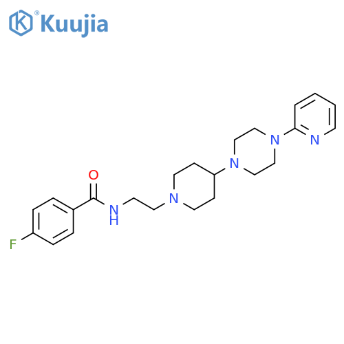 Benzamide,4-fluoro-N-[2-[4-[4-(2-pyridinyl)-1-piperazinyl]-1-piperidinyl]ethyl]- structure